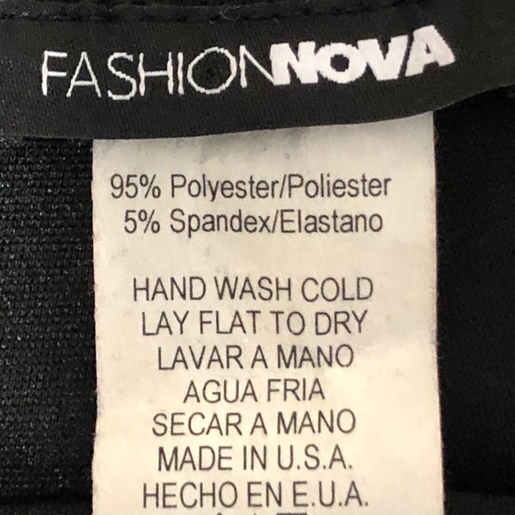 Fashion Nova Slim-fit Black Leggings w/ Pearls - Picture 3 of 3